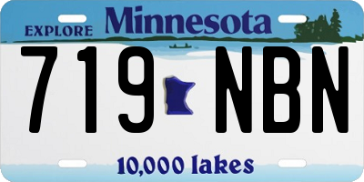 MN license plate 719NBN
