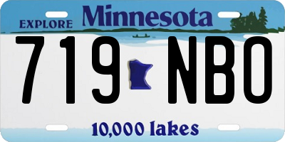 MN license plate 719NBO