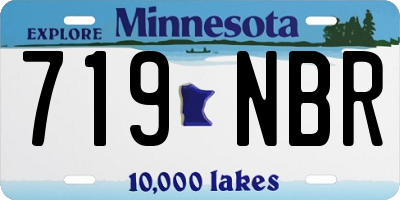 MN license plate 719NBR