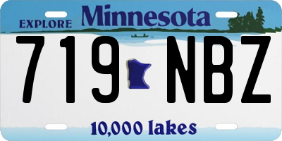MN license plate 719NBZ
