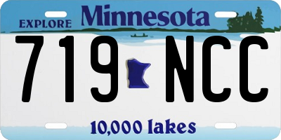 MN license plate 719NCC