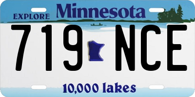 MN license plate 719NCE