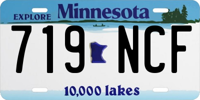 MN license plate 719NCF