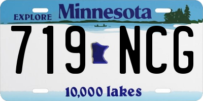 MN license plate 719NCG