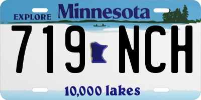 MN license plate 719NCH