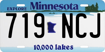 MN license plate 719NCJ
