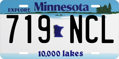 MN license plate 719NCL