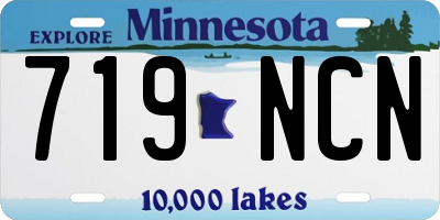 MN license plate 719NCN
