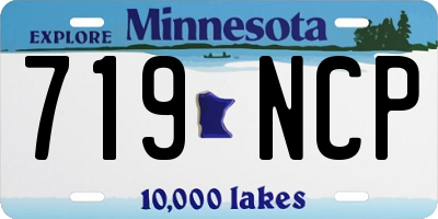 MN license plate 719NCP