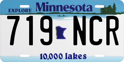 MN license plate 719NCR