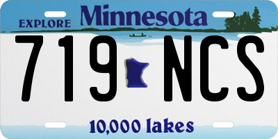 MN license plate 719NCS