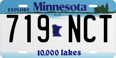 MN license plate 719NCT