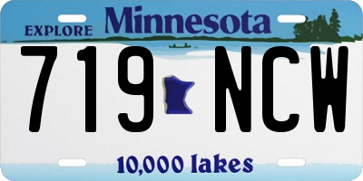 MN license plate 719NCW