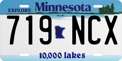 MN license plate 719NCX