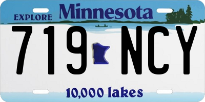 MN license plate 719NCY