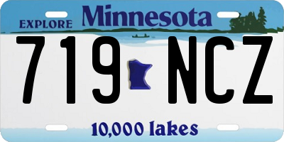 MN license plate 719NCZ