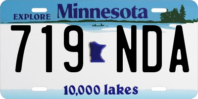 MN license plate 719NDA