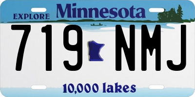 MN license plate 719NMJ