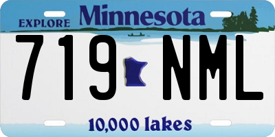 MN license plate 719NML