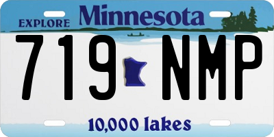 MN license plate 719NMP