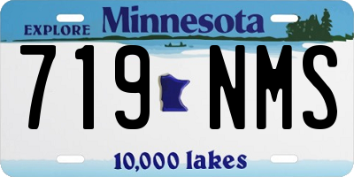 MN license plate 719NMS