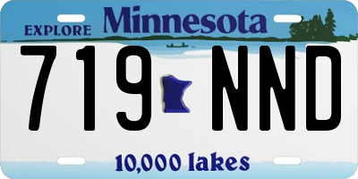 MN license plate 719NND