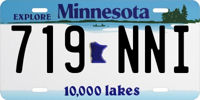 MN license plate 719NNI