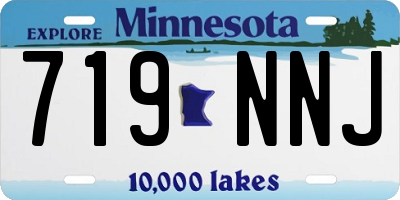 MN license plate 719NNJ