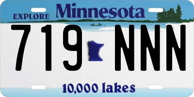 MN license plate 719NNN