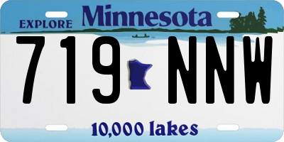 MN license plate 719NNW
