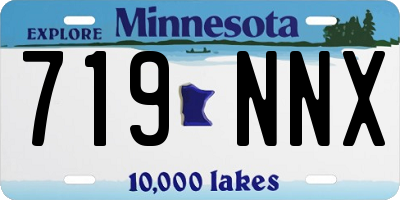 MN license plate 719NNX