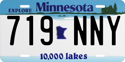MN license plate 719NNY