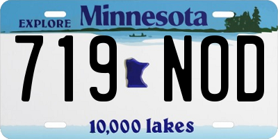 MN license plate 719NOD