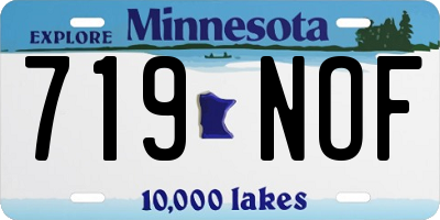 MN license plate 719NOF