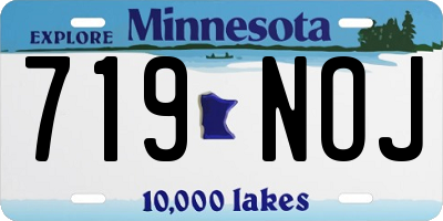 MN license plate 719NOJ