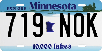 MN license plate 719NOK