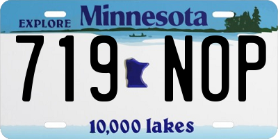 MN license plate 719NOP
