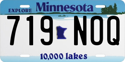 MN license plate 719NOQ