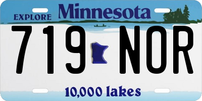 MN license plate 719NOR