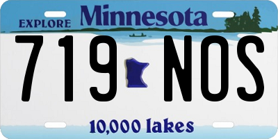 MN license plate 719NOS