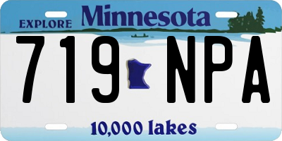 MN license plate 719NPA
