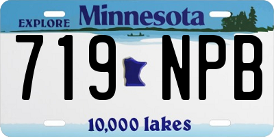 MN license plate 719NPB
