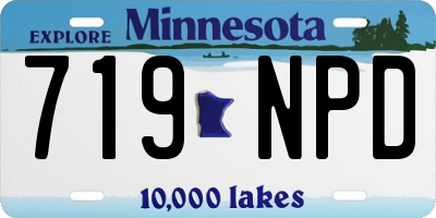 MN license plate 719NPD