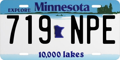 MN license plate 719NPE