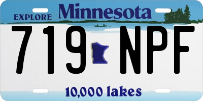 MN license plate 719NPF