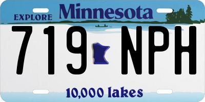 MN license plate 719NPH