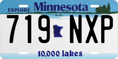 MN license plate 719NXP