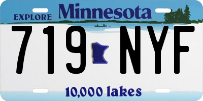 MN license plate 719NYF