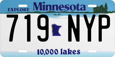 MN license plate 719NYP