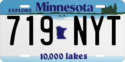 MN license plate 719NYT